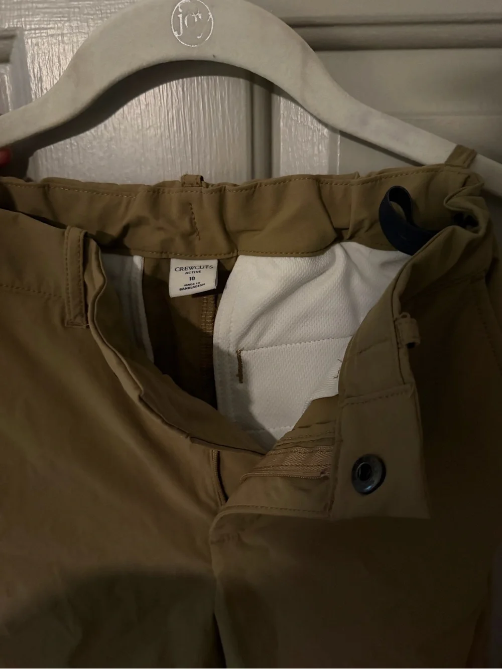 J. Crew Boys' Slim-Fit Tech Pant in Khaki